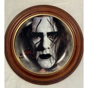WCW Sting "The White Night " Hamilton Collection Plate With Wood Frame COA